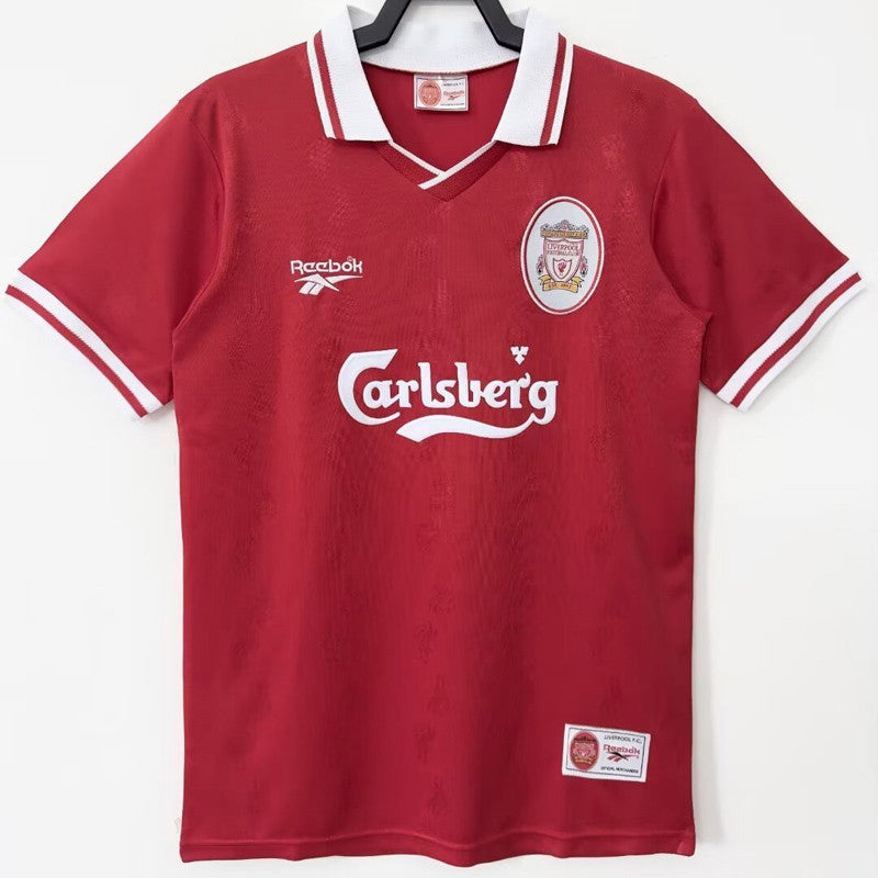 Jersey Retro Liverpool Local  97-98 Manga Corta Version Aficionado Calidad Premium