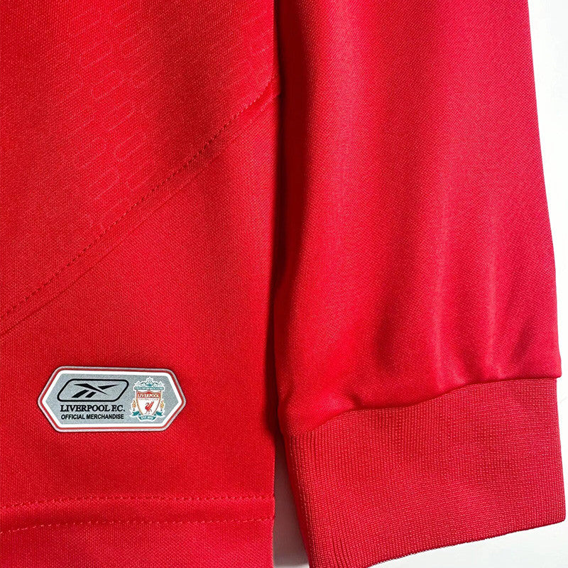 Jersey Retro Liverpool Local 04-05 8 Gerrard Manga Larga Version Aficionado Calidad Premium