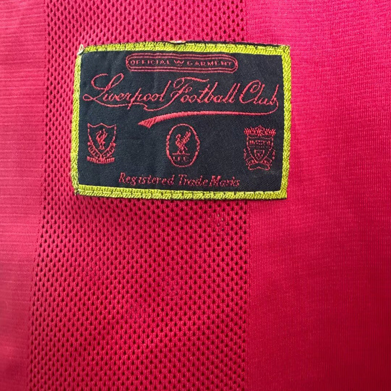 Jersey Retro Liverpool Local 95-96  Manga Corta Version Aficionado Calidad Premium