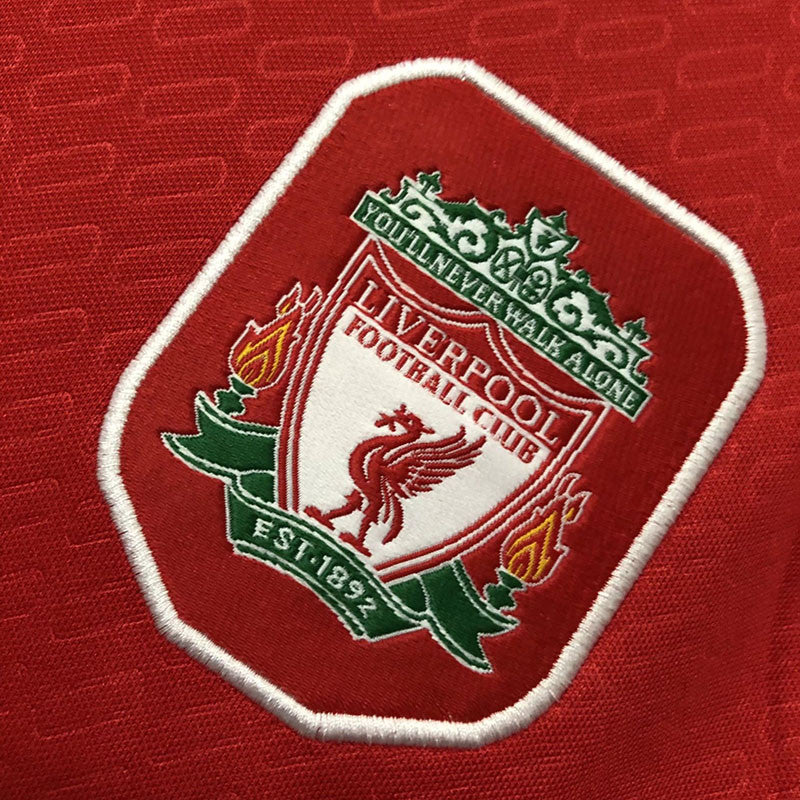 Jersey Retro Liverpool Local 04-05 8 Gerrard Manga Larga Version Aficionado Calidad Premium