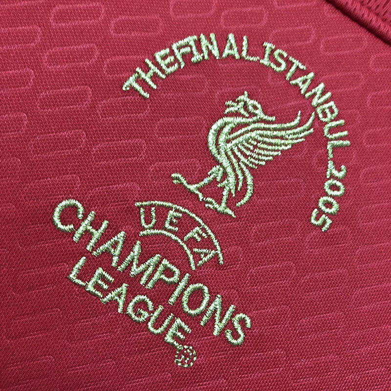 Jersey Retro Liverpool Local 04-05 8 Gerrard Manga Corta Version Aficionado Calidad Premium