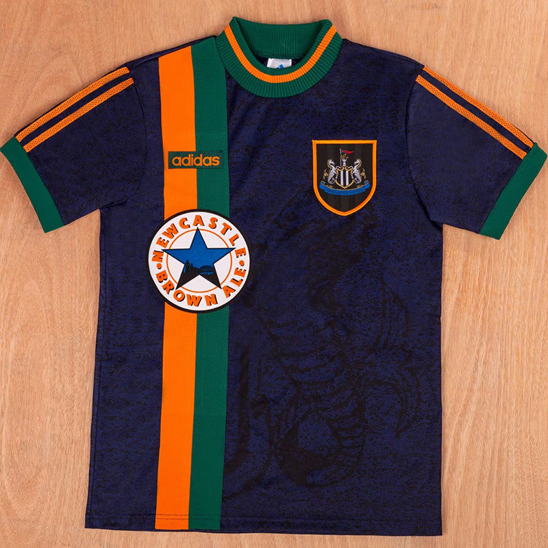 Jersey Retro Newcastle United Visita 97-98 9 Shearer  Manga Corta Version Aficionado