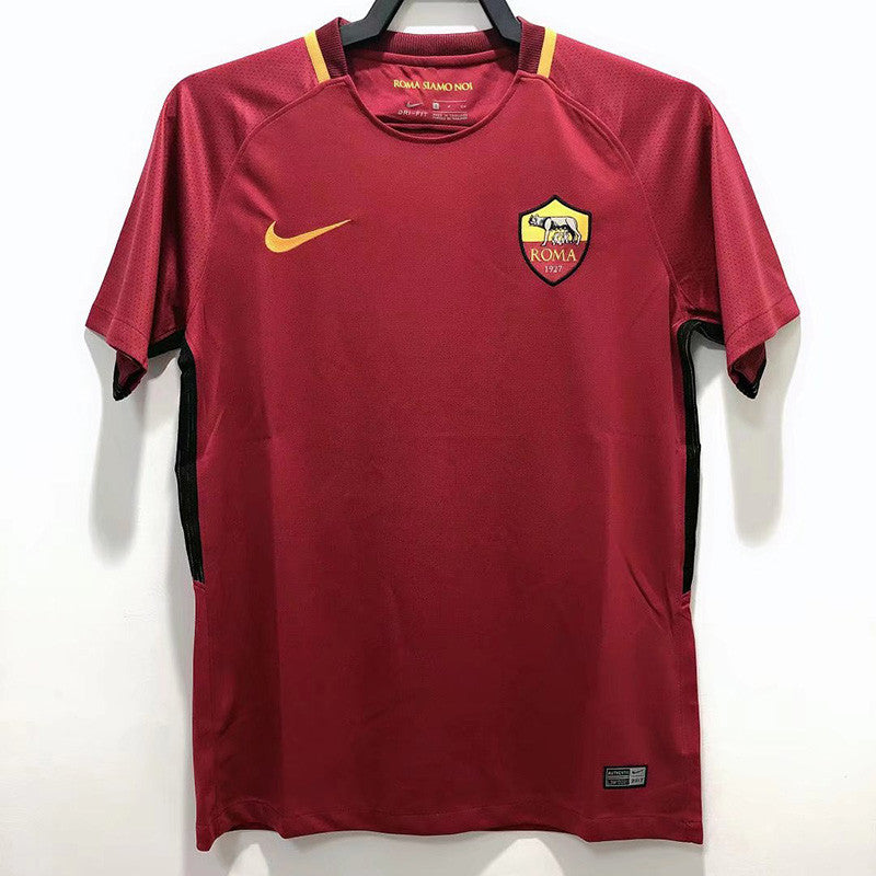 Jersey Retro AS  Roma Local 16-17 10 Totti Manga Corta Version Aficionado Calidad Premium