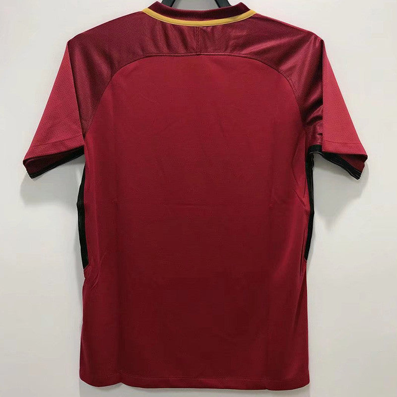 Jersey Retro AS  Roma Local 16-17 10 Totti Manga Corta Version Aficionado Calidad Premium