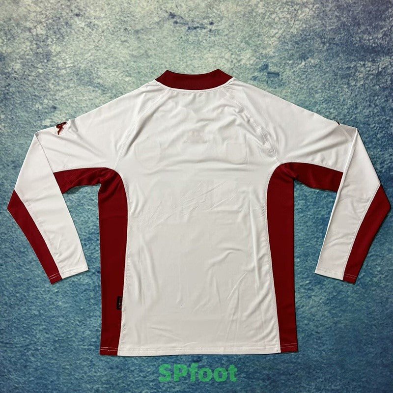 Jersey Retro AS  Roma Visitante 01-02 10 Totti Manga Larga Version Aficionado Calidad Premium