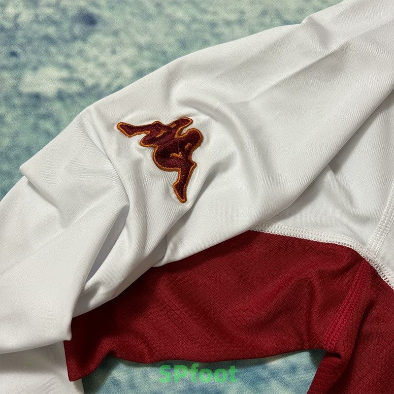Jersey Retro AS  Roma Visitante 01-02 10 Totti Manga Larga Version Aficionado Calidad Premium