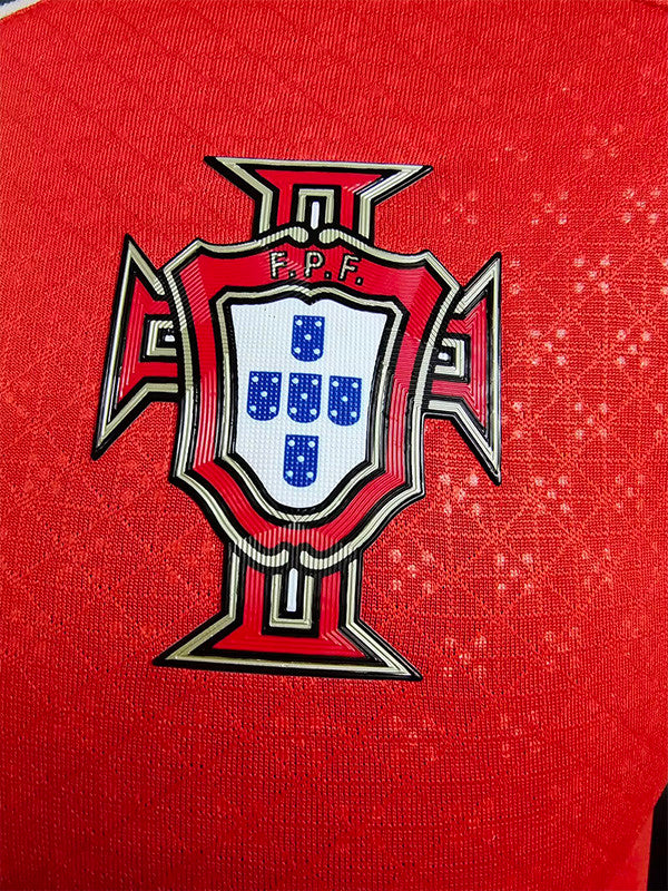 Jersey Portugal 24-25 7 Ronaldo Manga Larga Version Jugador Calidad Premium