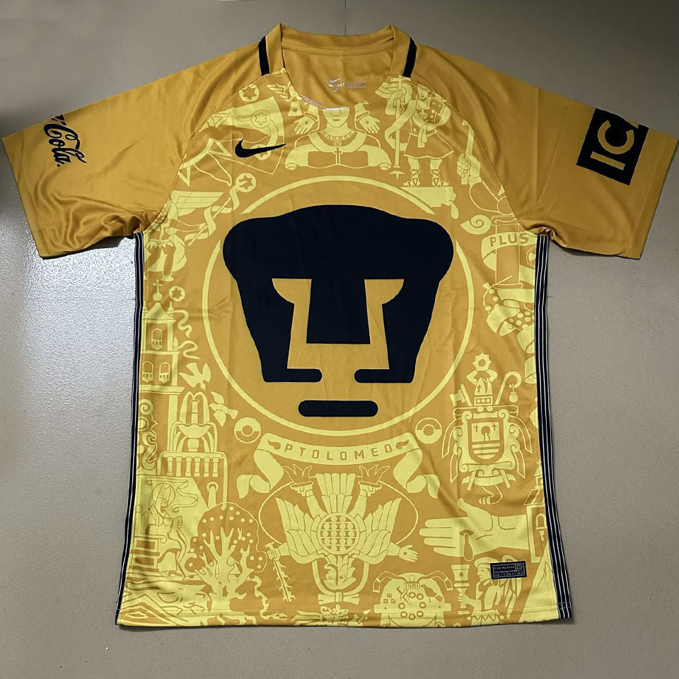 Jersey Retro Pumas  16-17 Manga Corta Version Aficionado