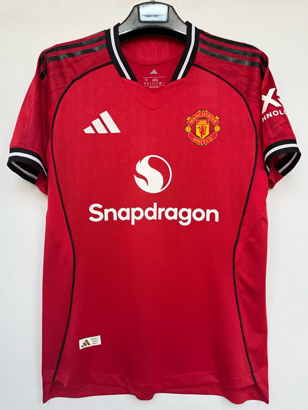 Jersey Mánchester United Local 25-26 Versión Jugador Hombre Manga Corta Calidad Premium