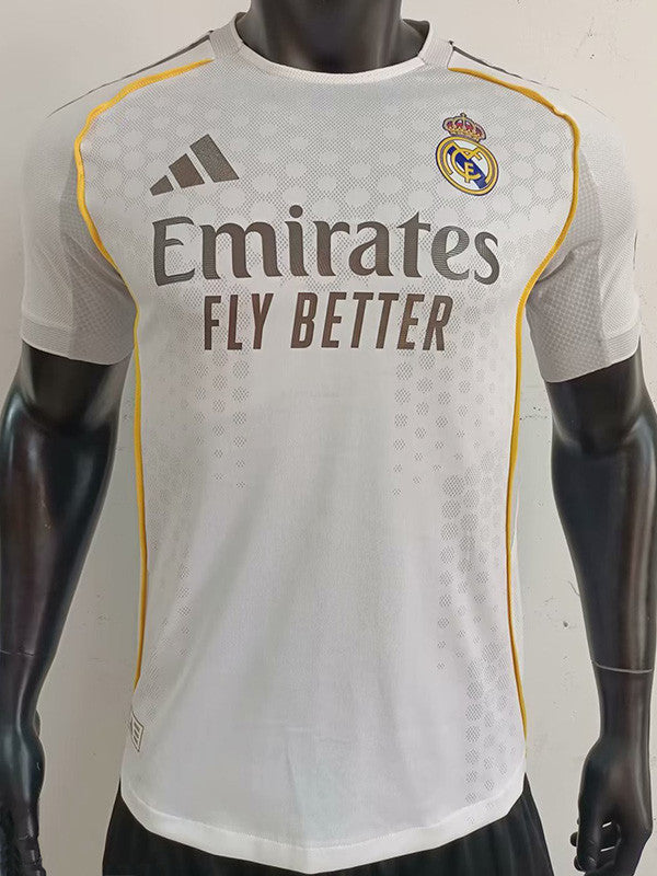 Jersey Real Madrid Local 25-26 Hombre Version Jugador Manga Corta Calidad Premium