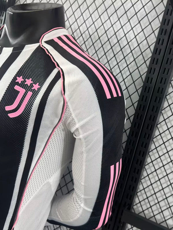 Jersey Local Juventus 25-26 Hombre  Manga Larga Version Jugador Calidad Premium