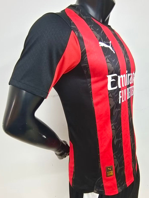 Jersey AC Milan Local 25-26 Hombre Manga Corta Version Jugador Calidad Premium