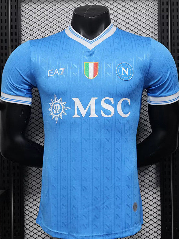 Jersey Local Napoli 25-26 Hombre Manga Corta Version Jugador Calidad Premium