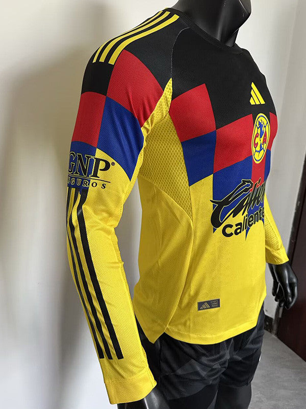 Jersey Local Club America 25-26 Hombre Manga Larga Version Jugador Calidad Premium