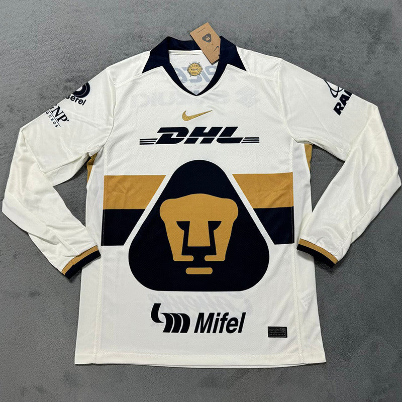 Jersey Local Pumas 25-26 Hombre Manga Larga Version Jugador Calidad Premium