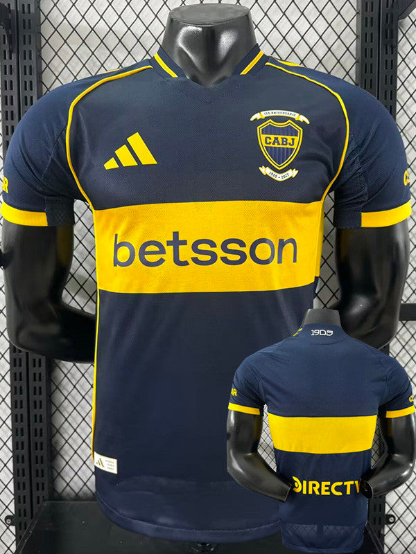 Jersey Local Boca Juniors  25-26 Hombre Manga Corta Version Jugador Calidad Premium