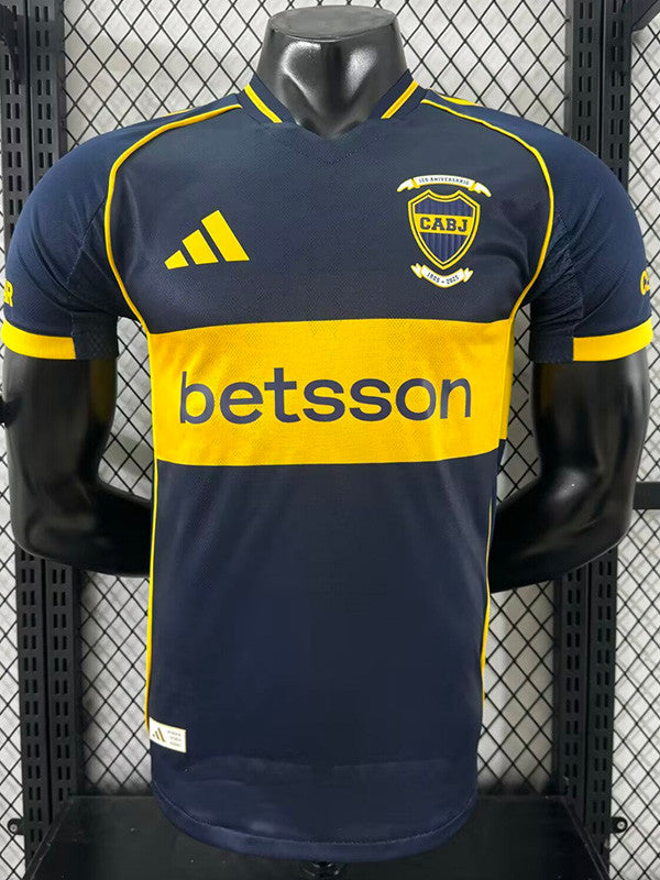 Jersey Local Boca Juniors  25-26 Hombre Manga Corta Version Jugador Calidad Premium