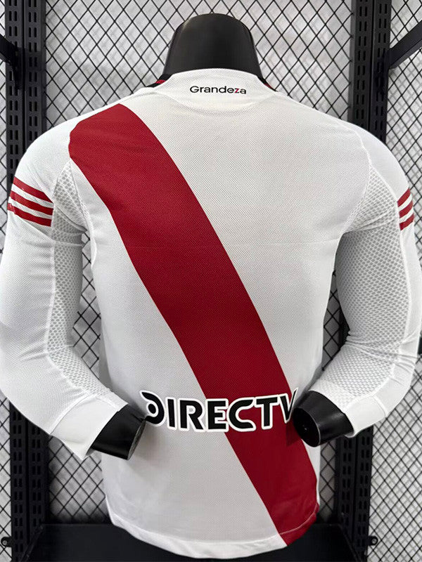 Jersey Local River Plate  25-26 Hombre Manga Larga Version Jugador Calidad Premium