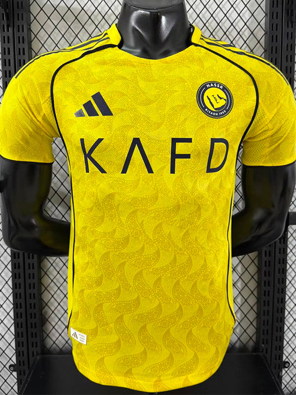 Jersey Local Al Nassr 25-26 Hombre Manga Corta Version Jugador Calidad Premium