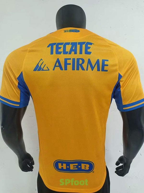 Jersey Tigres Local 25-26 Manga Corta Version Jugador Calidad Premium