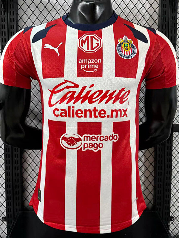 Jersey Chivas Local 25-26 Manga Corta Version Jugador Calidad Premium