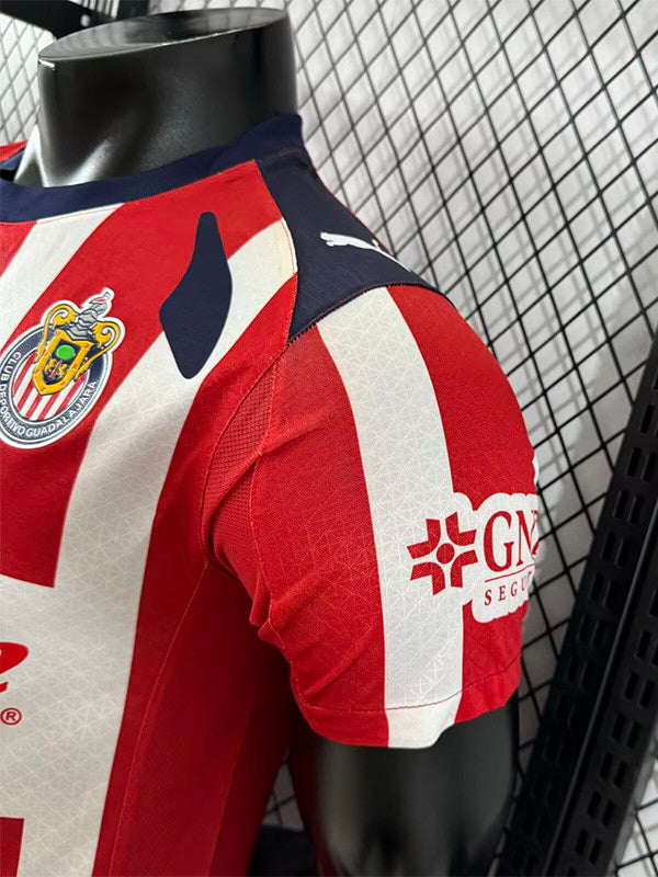 Jersey Chivas Local 25-26 Manga Corta Version Jugador Calidad Premium