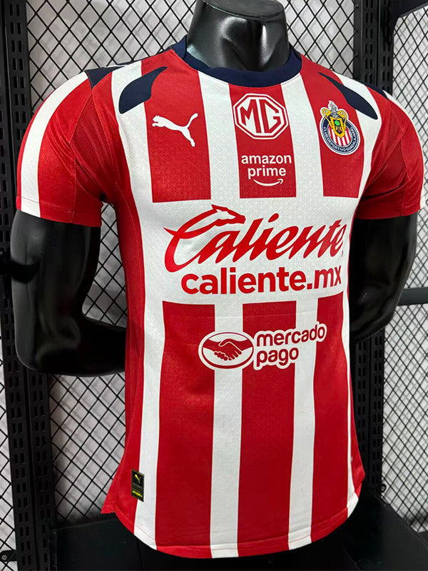 Jersey Chivas Local 25-26 Manga Corta Version Jugador Calidad Premium