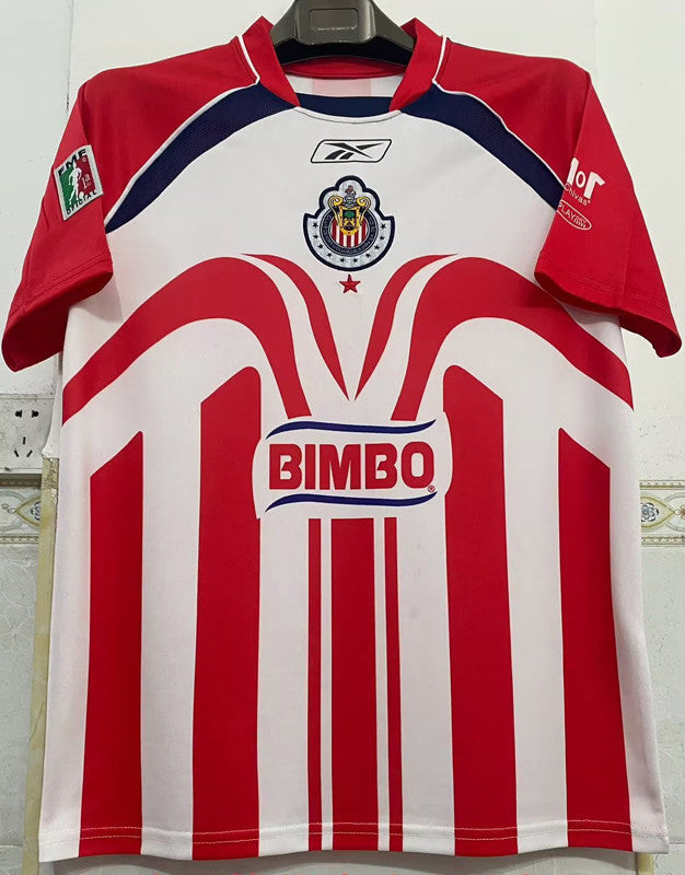 Jersey Chivas Retro Local 06-07 Manga Corta Version Aficionado Calidad Premium