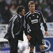 Jersey Retro Real Madrid Visita  06-07  Manga Larga Numero 23 Beckham Version Aficionado Calidad Premium