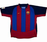 Jersey Retro FC Barcelona  Local 03-04  Manga Corta Ronaldinho 10  Version Aficionado Calidad Premium