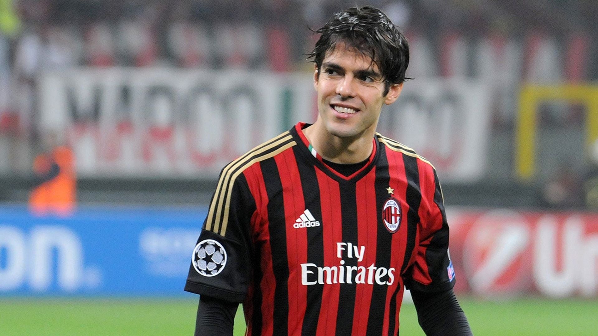 Jersey Retro AC Milan Local 13-14  Manga Larga KAKA 22 Version Aficionado Calidad Premium