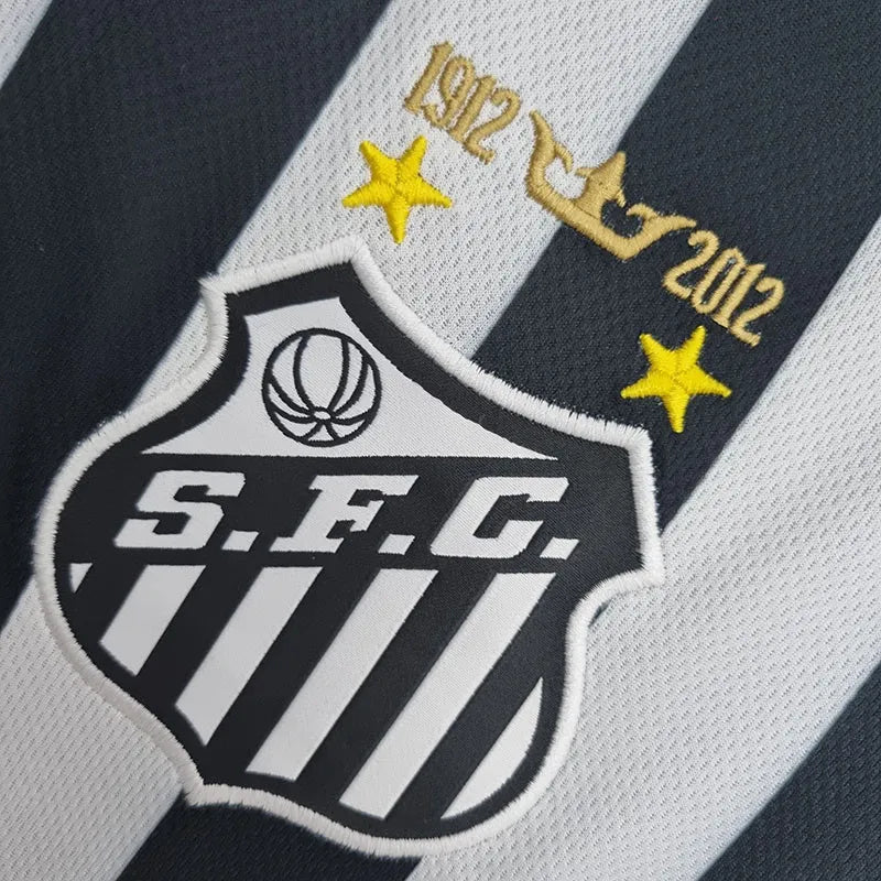 Jersey Retro Santos Visita 2012 11 Neymar Manga Corta Version Aficionado