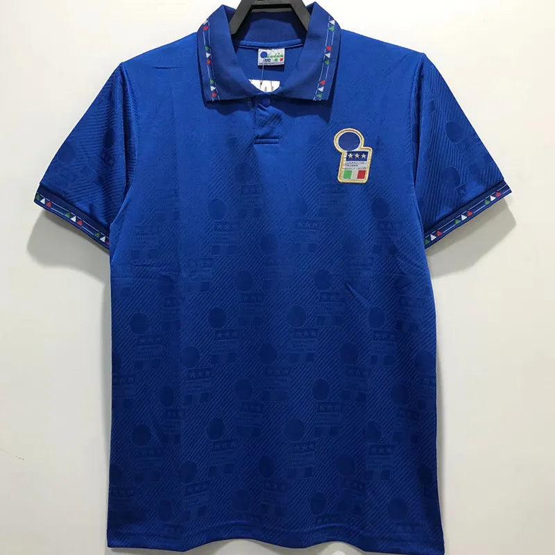Jersey Retro Italia 1994 10 Baggio Manga Corta Version Aficionado