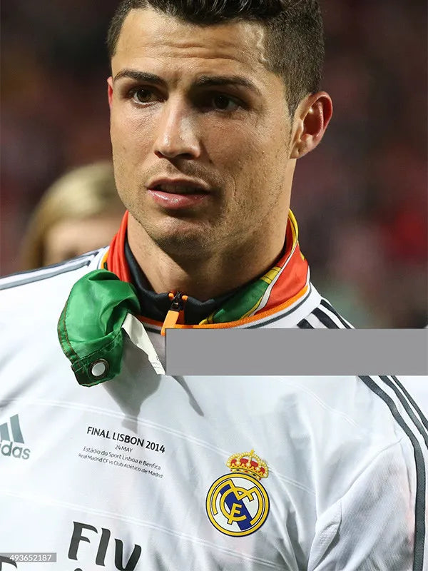 Jersey Retro Real Madrid 13-14   Ronaldo 7 Manga Larga Versión Aficionado