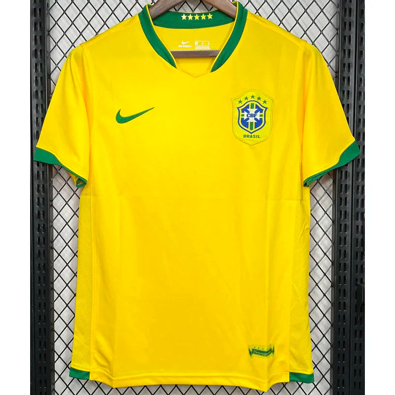 Jersey Retro Brasil 2006 9 Ronaldo  Manga Corta Version Aficionado