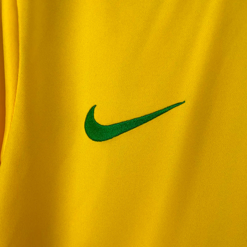 Jersey Retro Brasil 1998  9 Ronaldo  Manga Larga Version Aficionado