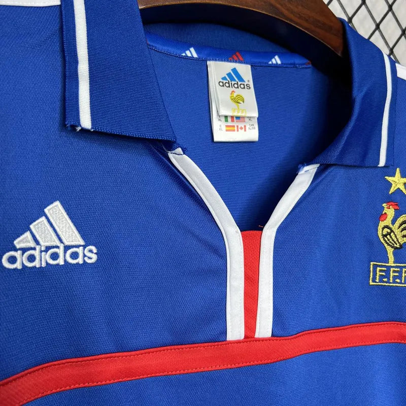 Jersey Retro Francia 2000 10 Zidane Manga Corta Version Aficionado