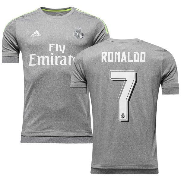 Jersey Retro Real Madrid Visita  15-16  Hombre Ronaldo 7 Manga Larga Versión Aficionado