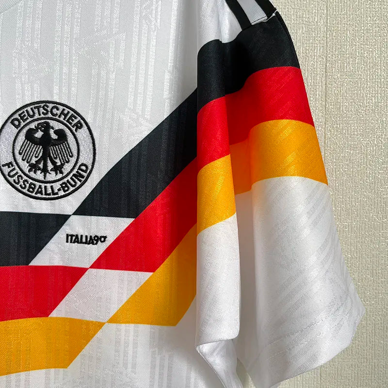 Jersey Retro Alemania 1990 10 Matthaus Manga Corta Version Aficionado