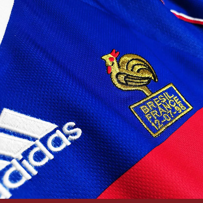 Jersey Retro Francia 1998 10 Zidane Manga Corta Version Aficionado