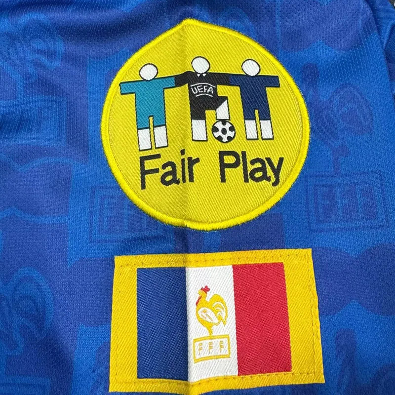 Jersey Retro Francia 1996 10 Zidane Manga Corta Version Aficionado