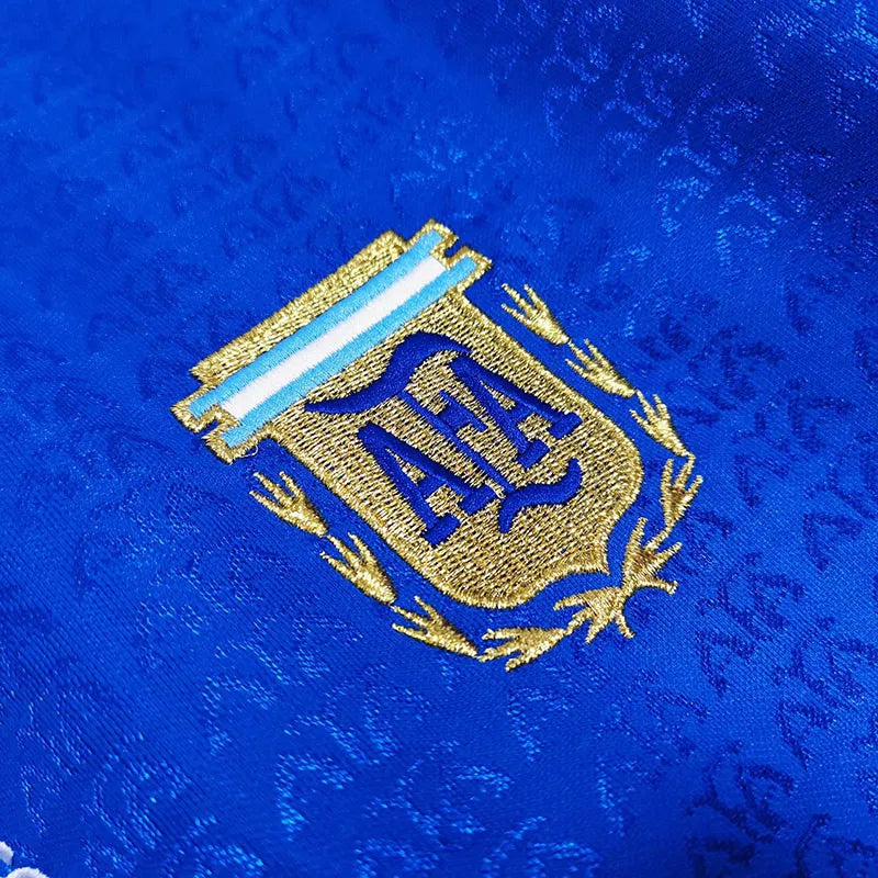 Jersey Retro Argentina Visita 1994 10 Maradona   Manga Corta Version Aficionado