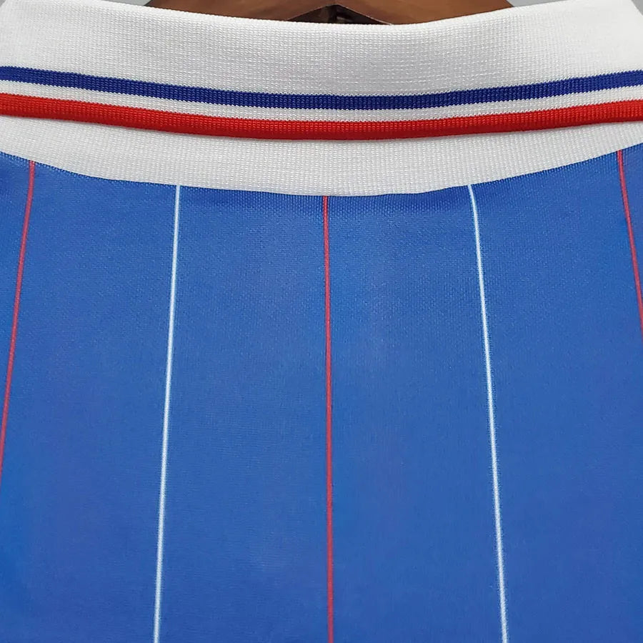 Jersey Retro Francia 1982 10 Platini Manga Corta Version Aficionado