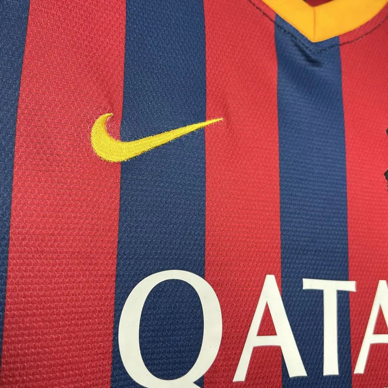 Jersey Retro FC Barcelona  Local 13-14   Manga Corta Neymar 11 Version Aficionado Calidad Premium