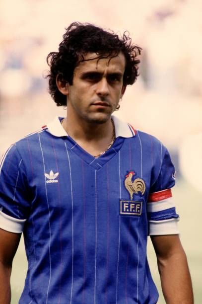 Jersey Retro Francia 1982 10 Platini Manga Corta Version Aficionado