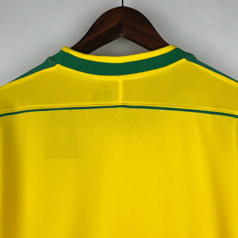 Jersey Retro Brasil 1998  9 Ronaldo  Manga Larga Version Aficionado