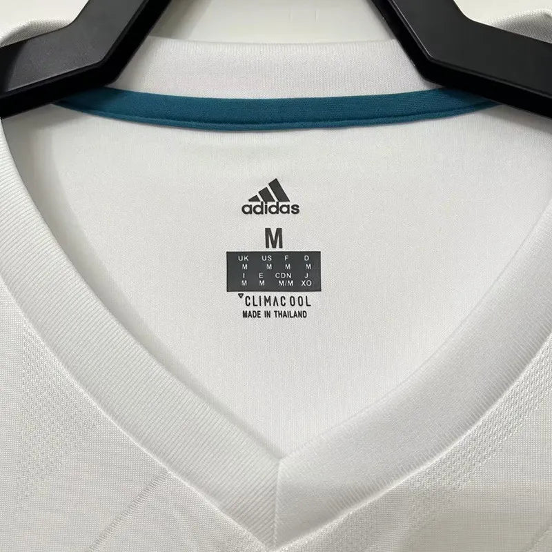Jersey Retro Real Madrid Hombre 17-18  Ronaldo 7 Manga Larga  Versión Aficionado
