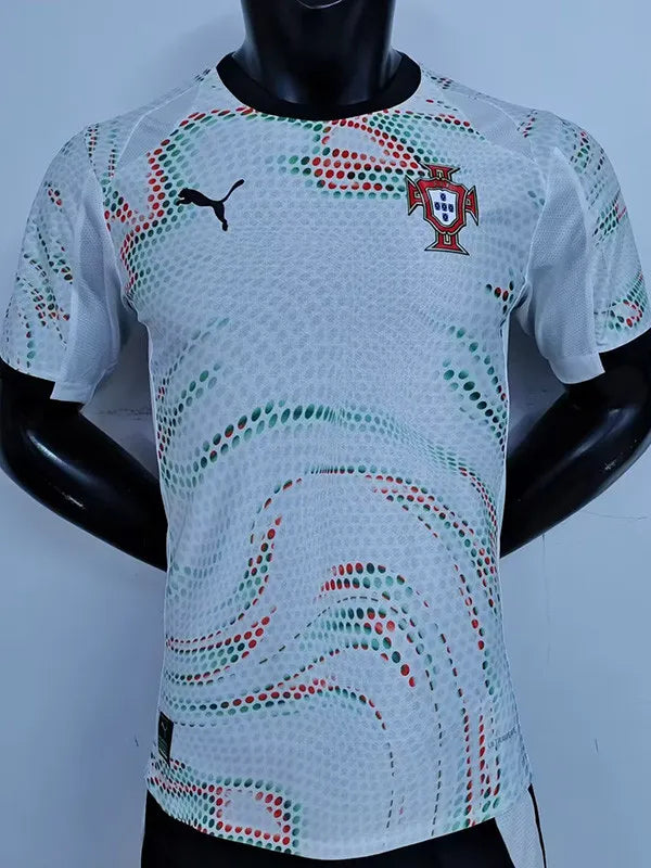 Jersey Portugal Visitante  24-25 7 Ronaldo Manga Corta Version Jugador Calidad Premium