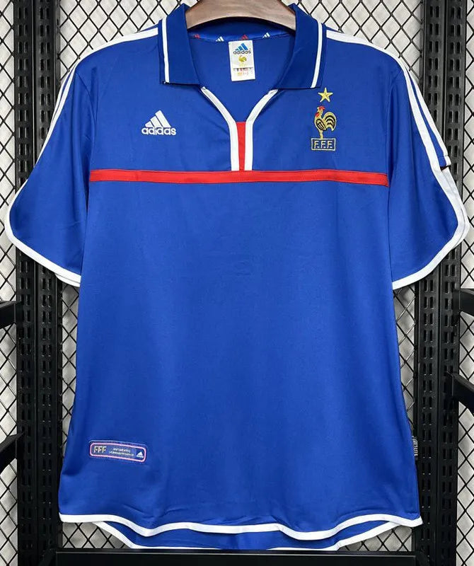 Jersey Retro Francia 2000 10 Zidane Manga Corta Version Aficionado