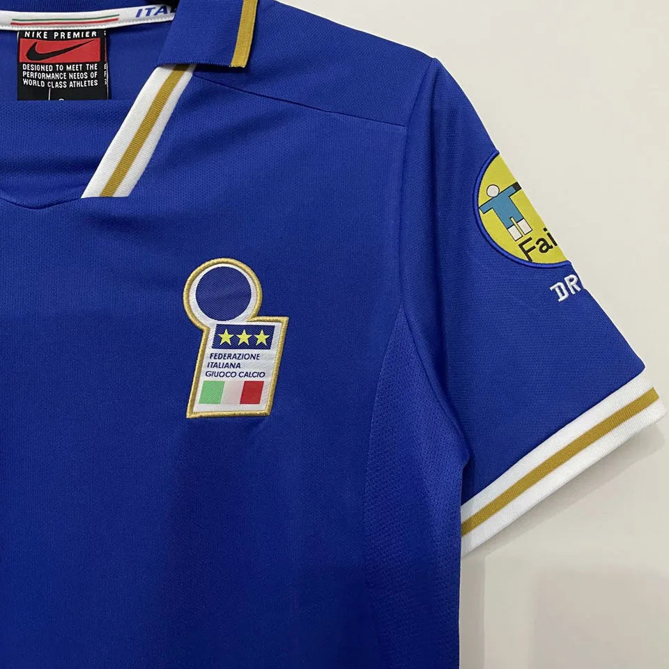 Jersey Retro Italia Local  1996 3 Maldini  Manga Corta Version Aficionado